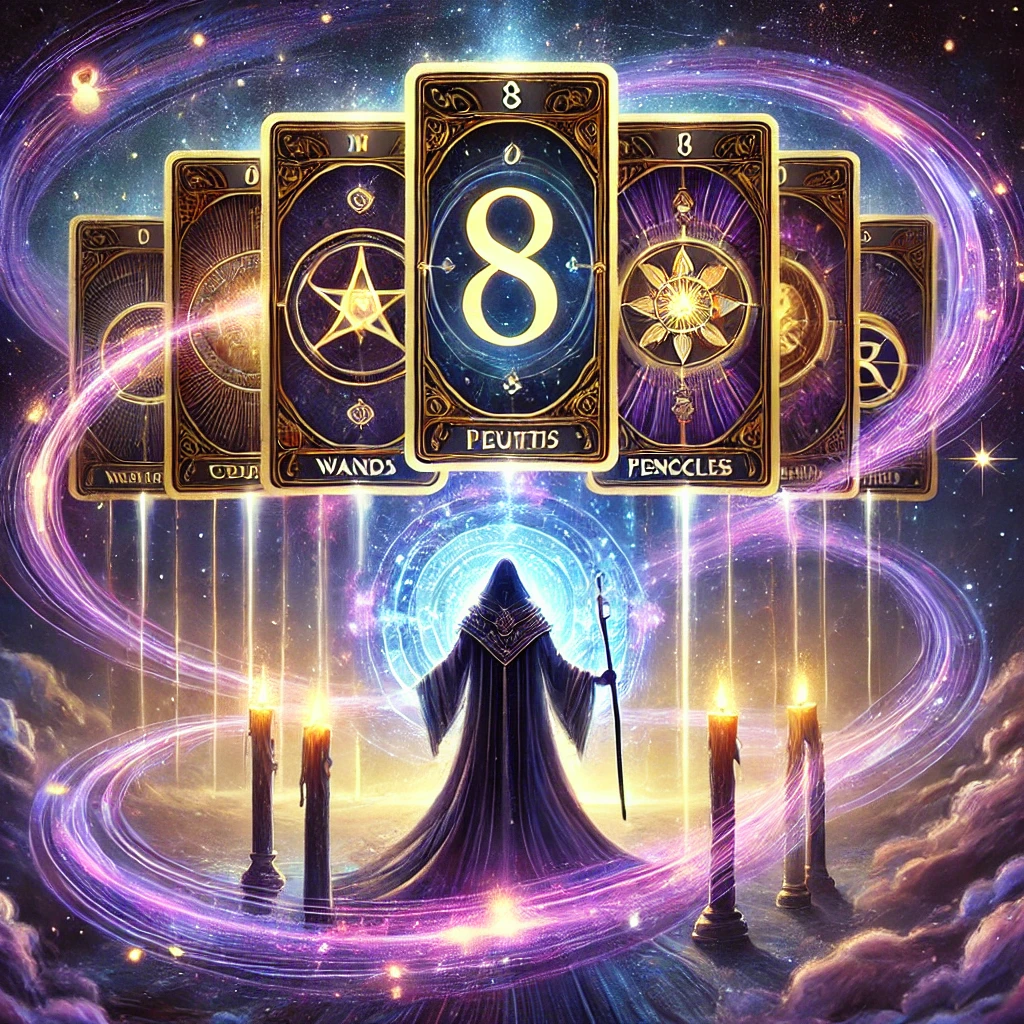 Los ochos en el tarot: Poder y movimiento