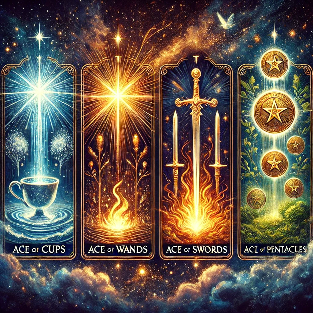 Los ases en el tarot Nuevos comienzos por palo