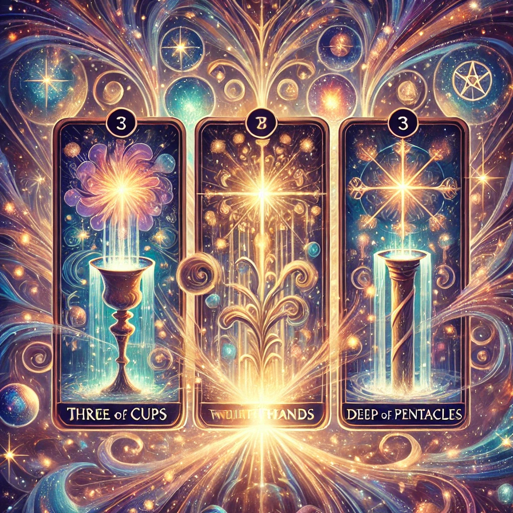 Los treses en el tarot Creatividad y expansión