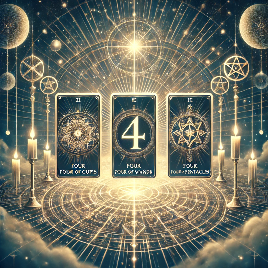 Los cuatros en el tarot Estabilidad y orden